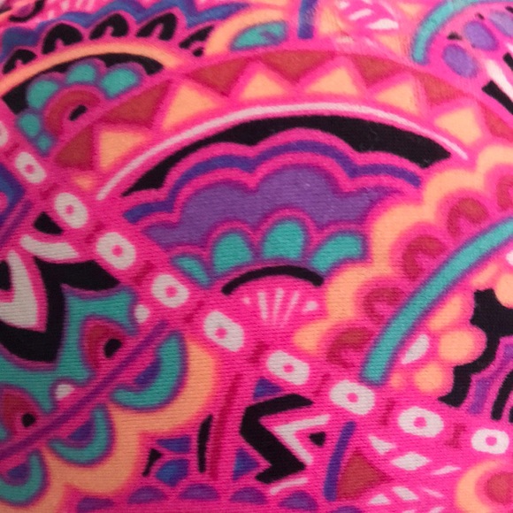 pink design whimsical padded bikini swimsuit top - Picture 2 of 4